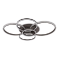 Globo - LED plafondlamp LED/70W/230V 3000K 88x110 cm antraciet