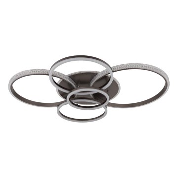Globo - LED plafondlamp LED/70W/230V 3000K 88x110 cm antraciet