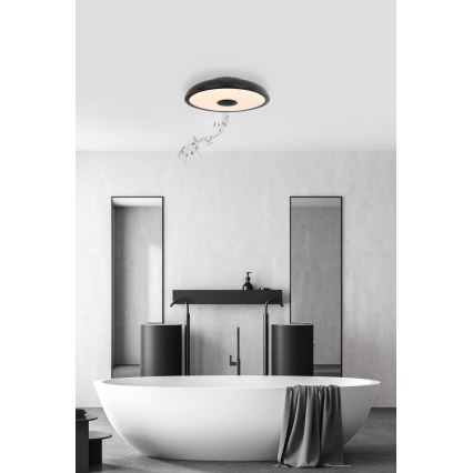 Globo - LED RGBW Dimbare badkamer lamp met een luidspreker LED/18W/230V 3000-6500K IP44 + afstandsbediening