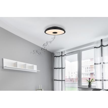 Globo - LED RGBW Dimbare badkamer lamp met een luidspreker LED/18W/230V 3000-6500K IP44 + afstandsbediening