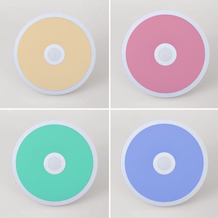 Globo - LED RGBW Dimbare badkamer lamp met een luidspreker LED/18W/230V 3000-6500K IP44 + afstandsbediening