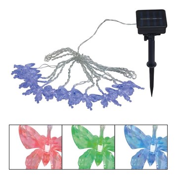 Globo - LED RGB Decoratieve ketting 10xLED/0,06W/3,2V 470 cm IP44