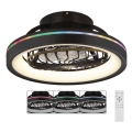 Globo - LED RGB Dimbaar plafond ventilator LED/40W/230V 2700-6500K + afstandsbediening