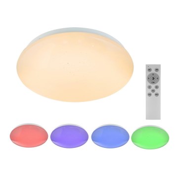 Globo - LED RGB dimbare plafondlamp LED/12W/230V + LED/3W + afstandsbediening