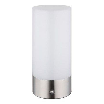 Globo - LED RGBW Dimbaar aanraken buitenshuis tafellamp LED/1,8W/5V 1500 mAh IP44 mat chroom