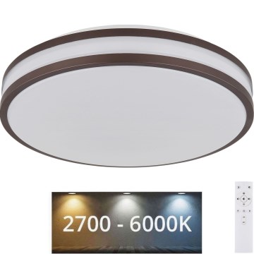 Globo - LED RGBW Dimbare plafondlamp LED/18W/230V 2700-6000K + afstandsbediening
