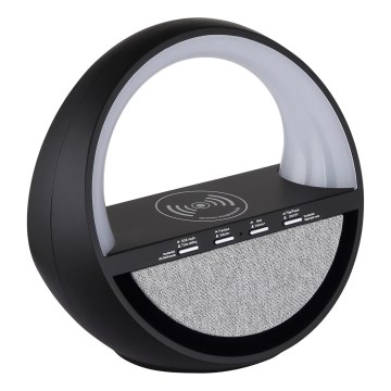 Globo - LED RGBW Oplaadbare bureaulamp met aanraakbediening, luidspreker en draadloze QI-oplading LED/3,5W/5V 1800 mAh