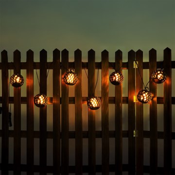 Globo - LED Solar Decoratieve lichtsnoer 98xLED/0,1W/3V 410 cm IP44