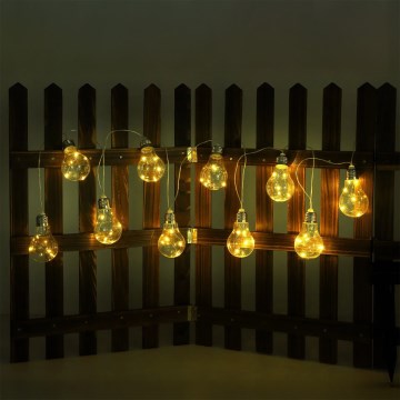 Globo - LED Solar ketting 10xLED/0,06W/3,2V 380 cm IP44
