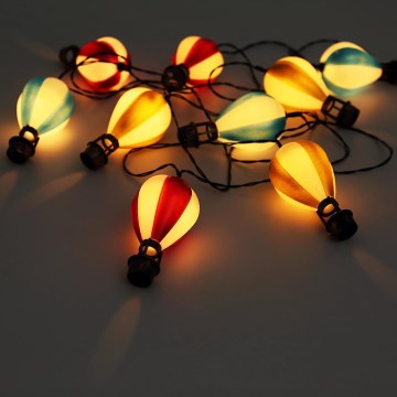 Globo - LED Solar ketting 9xLED/0,06W/3V 390 cm IP44