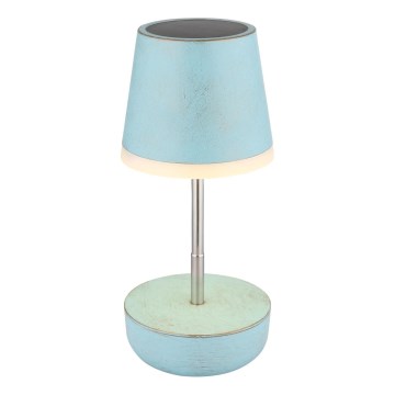 Globo - LED Solar lamp 10xLED/0,06W/3V IP44 blauw