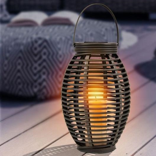 Globo - LED Solar lamp LED/0,06W/3,2V IP44 200 mAh rotan
