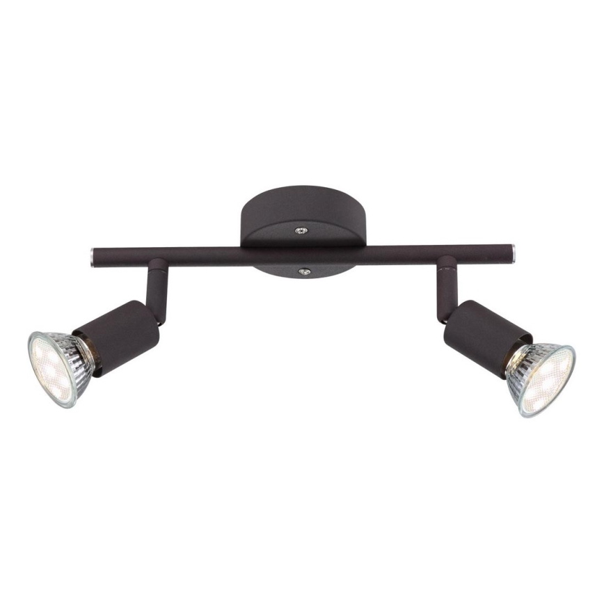 Globo - LED spot 2xGU10/3W/230V zwart