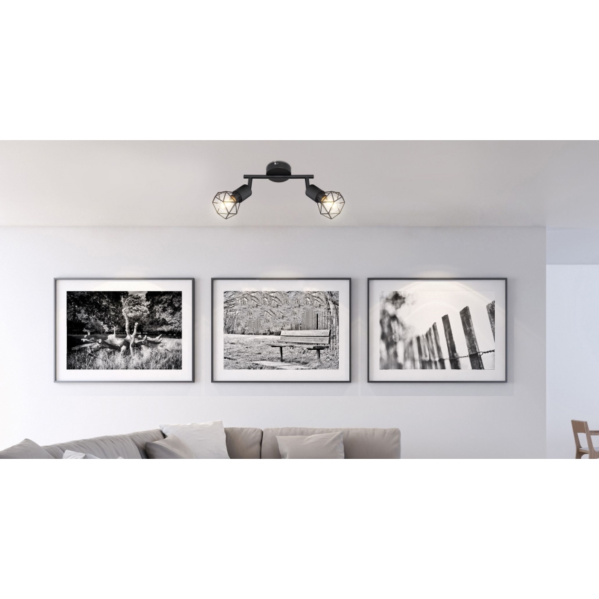 Globo - LED spot 2xE14/6W/230V zwart
