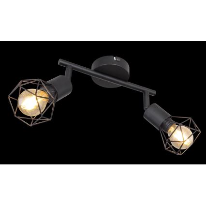 Globo - LED spot 2xE14/6W/230V zwart