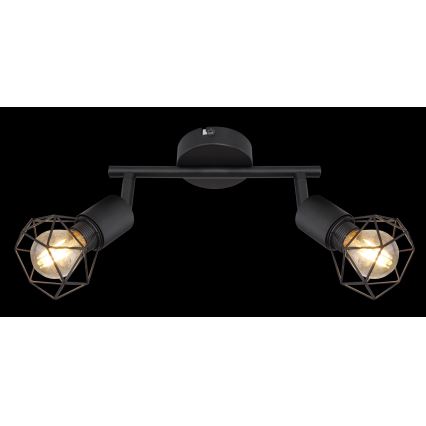 Globo - LED spot 2xE14/6W/230V zwart