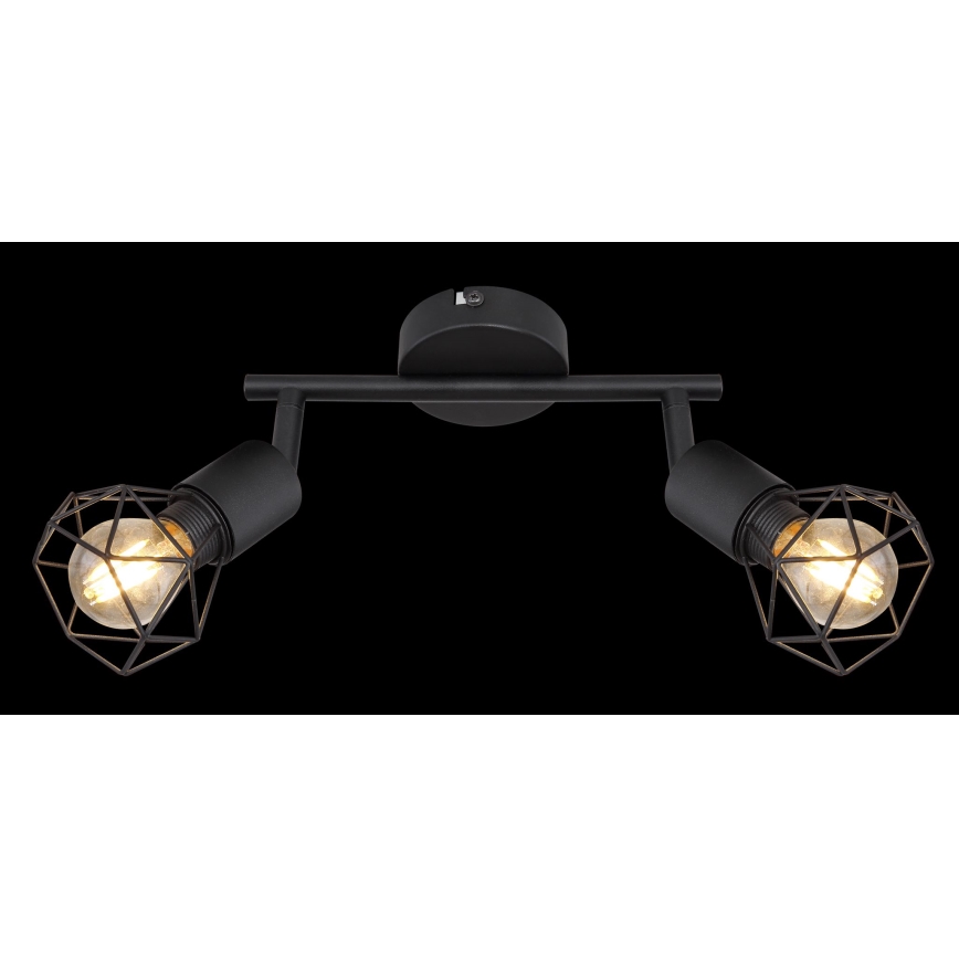 Globo - LED spot 2xE14/6W/230V zwart