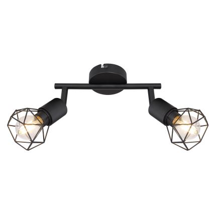 Globo - LED spot 2xE14/6W/230V zwart