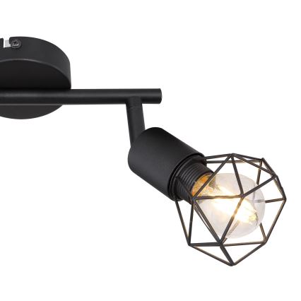 Globo - LED spot 2xE14/6W/230V zwart