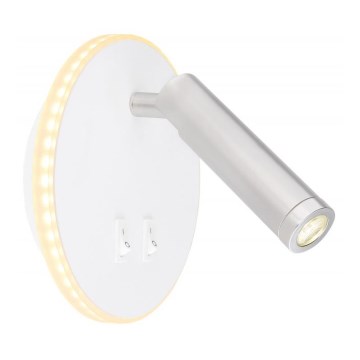 Globo - LED Wand Spot LED/6W + LED/1W/230V