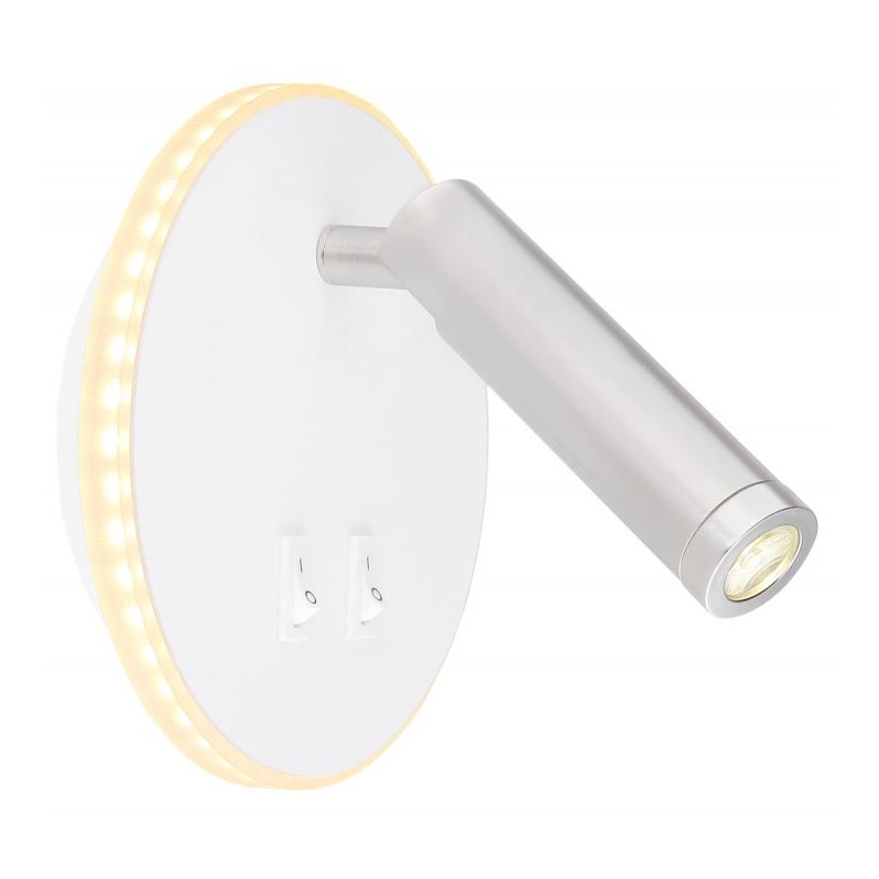 Globo - LED Wand Spot LED/6W + LED/1W/230V