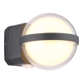 Globo - LED Wandlamp voor buiten LED/12W/230V IP54 zwart