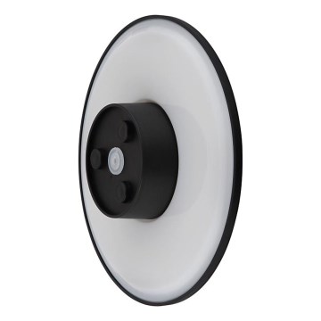 Globo - LED Wandlamp voor buiten LED/15W/230V 3000/4000/6000K diameter 25,2 cm IP44 zwart