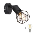 Globo - LED Wandspot 1xE14/6W/230V zwart