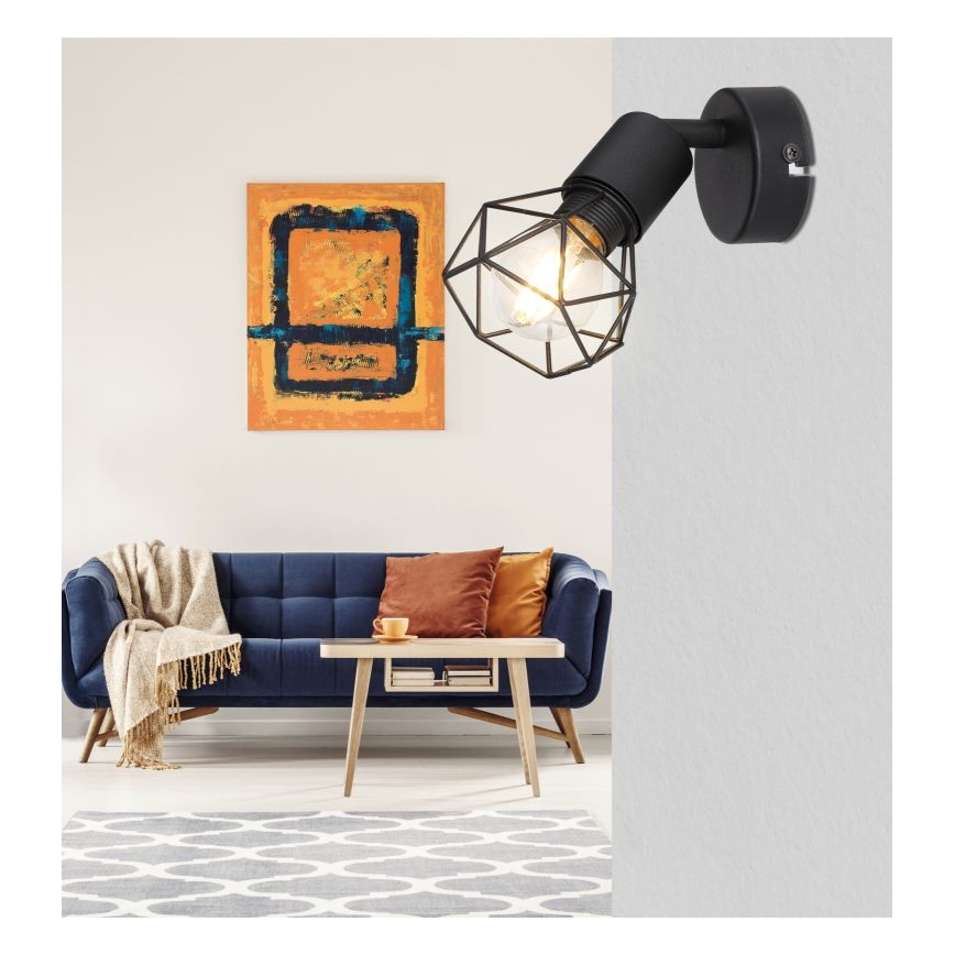 Globo - LED Wandspot 1xE14/6W/230V zwart