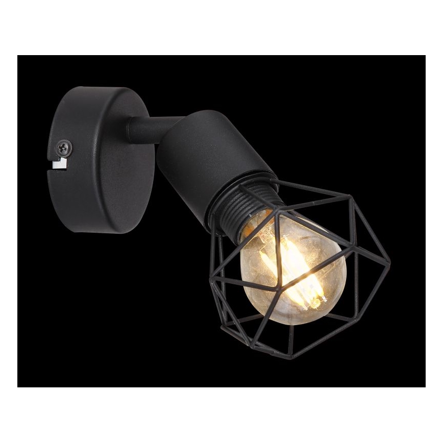 Globo - LED Wandspot 1xE14/6W/230V zwart