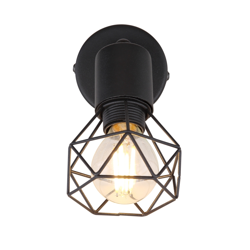 Globo - LED Wandspot 1xE14/6W/230V zwart