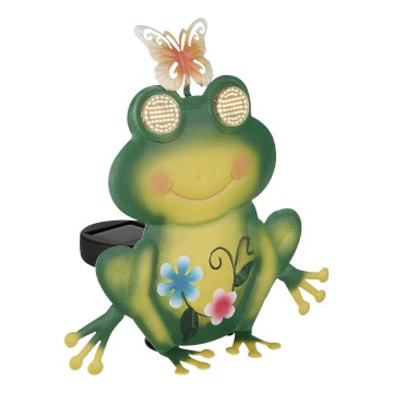 Globo - LED zonnelamp 104xLED/3V IP44 300 mAh kikker