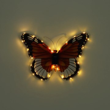 Globo - LED zonnelamp LED/3V IP44 200 mAh vlinder