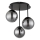 Globo - Opbouwkroonluchter 3xE14/25W/230V zwart
