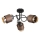 Globo - Opbouwkroonluchter 3xE27/40W/230V zwart/bronzen