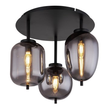 Globo - Opbouwlamp 3xE14/40W/230V zwart