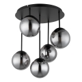 Globo - Plafondkroonluchter 5xE14/25W/230V zwart