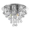 Globo - Plafondlamp 3xE14/40W/230V diameter 38 cm glanzend chroom