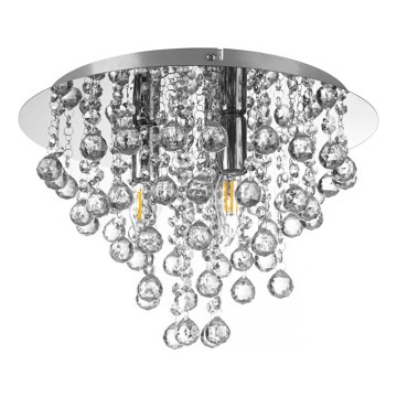 Globo - Plafondlamp 3xE14/40W/230V diameter 38 cm glanzend chroom