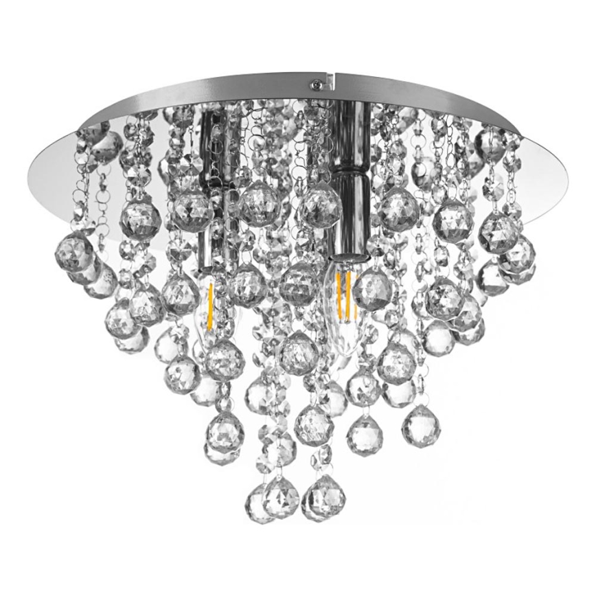 Globo - Plafondlamp 3xE14/40W/230V diameter 38 cm glanzend chroom