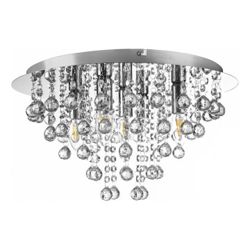 Globo - Plafondlamp 5xE14/40W/230V diameter 46 cm glanzend chroom