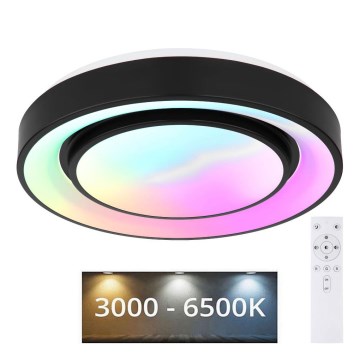 Globo - RGBW dimbare plafondlamp LED/24W/230V 3000-6500K+ afstandsbediening