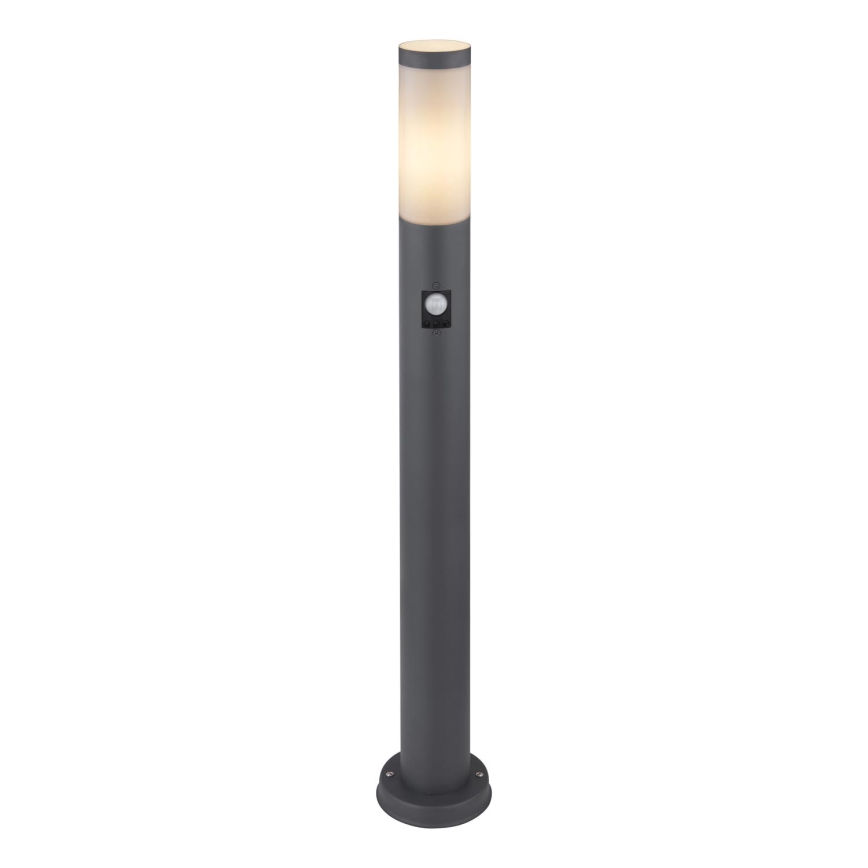 Globo - Sensorlamp voor buiten 1xE27/15W/230V IP44 80 cm antraciet
