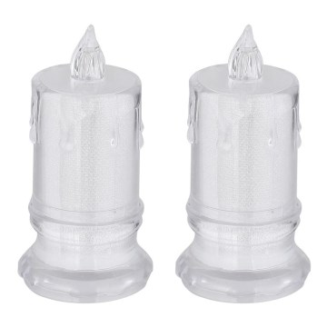 Globo - SET 2x LED-kaars LED/0,25W/3xLR1130