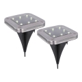 Globo - SET 2x LED Solar lamp LED/0,8W/1,2V IP44 300 mAh