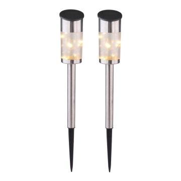 Globo - SET 2x Solar Lamp 10xLED/0,06W/1,2V IP44
