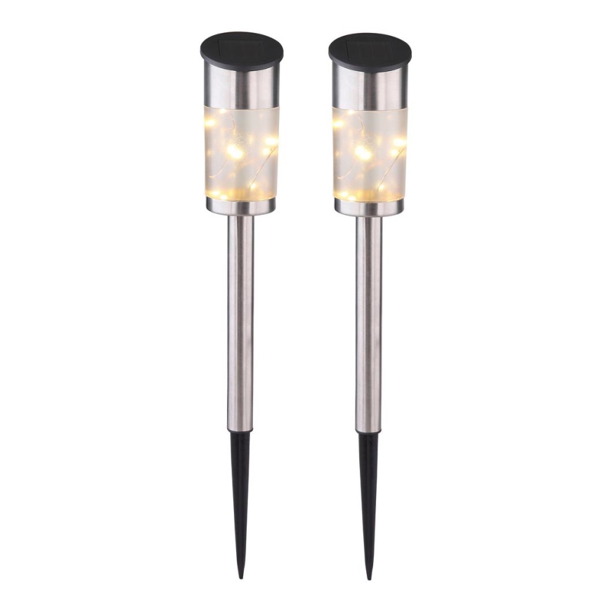 Globo - SET 2x Solar Lamp 10xLED/0,06W/1,2V IP44