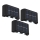 Globo - SET 3x LED Solar lamp LED/0,8W/3V 6500K IP44 600 mAh