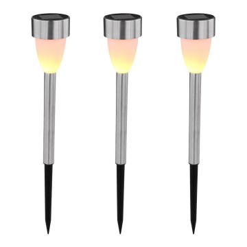 Globo - SET van 3x Solar lamp 3xLED/0,06W/1,2V IP44 200 mAh