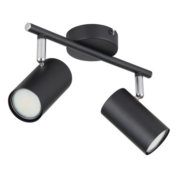 Globo - Spot 2xGU10/25W/230V zwart